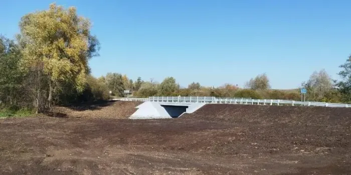 В Агрызском районе обновили мост через реку Сарсак