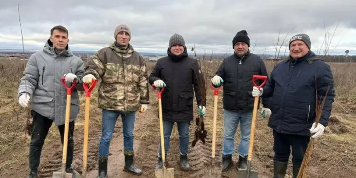 В Высокогорском районе высадили новый лес в честь 90-летия муниципалитета