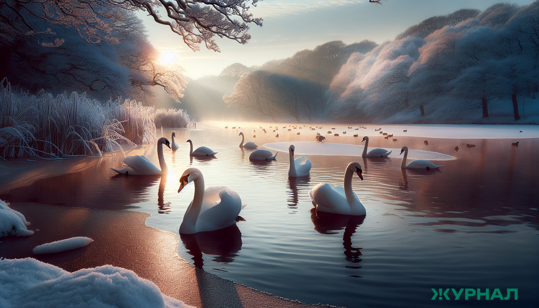 Почему лебеди остаются зимовать в Татарстане: эксперт объяснил причины