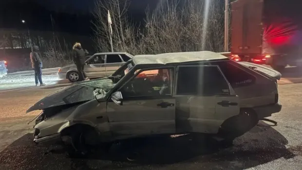 В Лениногорске пьяный водитель разбил автомобиль и попал в полицию