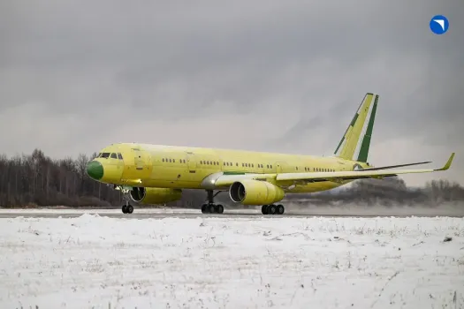 Ту-214 новой сборки впервые поднялся в небо над Казанью