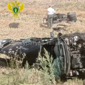 В Татарстане в столкновении двух легковушек погибли два человека