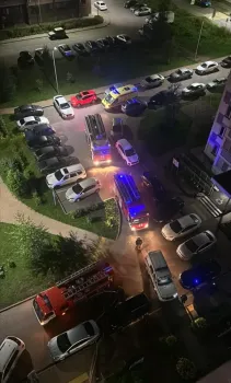 В Челнах в подъезде загорелась техника