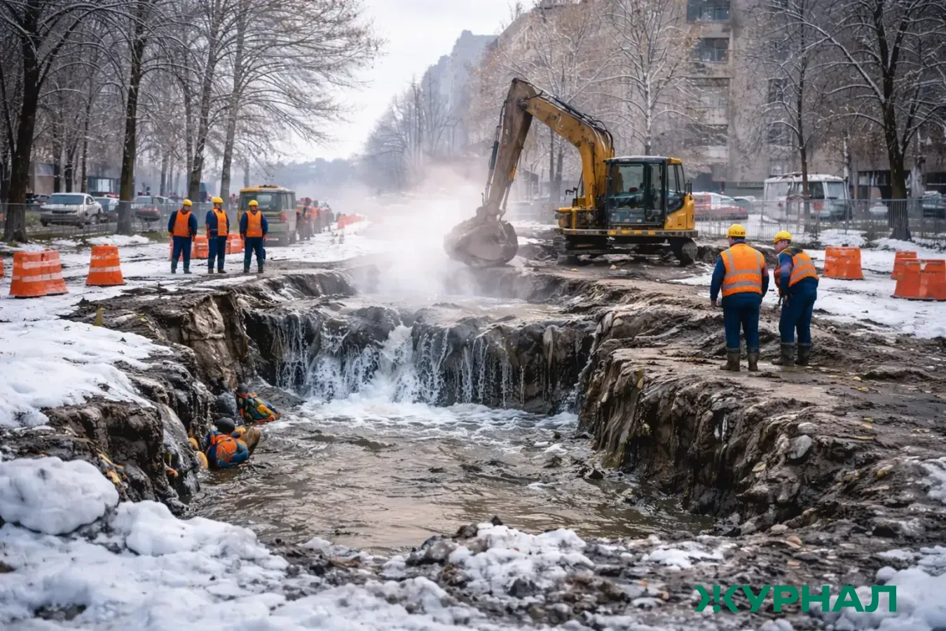 Авария на теплосетях в Казани оставила без отопления несколько жилых комплексов