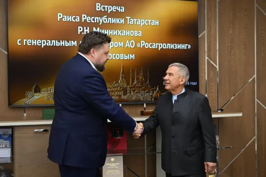 Минниханов и Косов обсудили сотрудничество в агропромышленности Татарстана на выставке