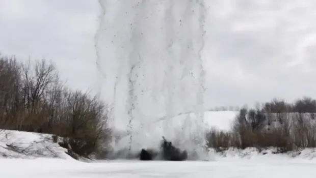 В Татарстане начались ледовзрывные работы для предотвращения подтоплений