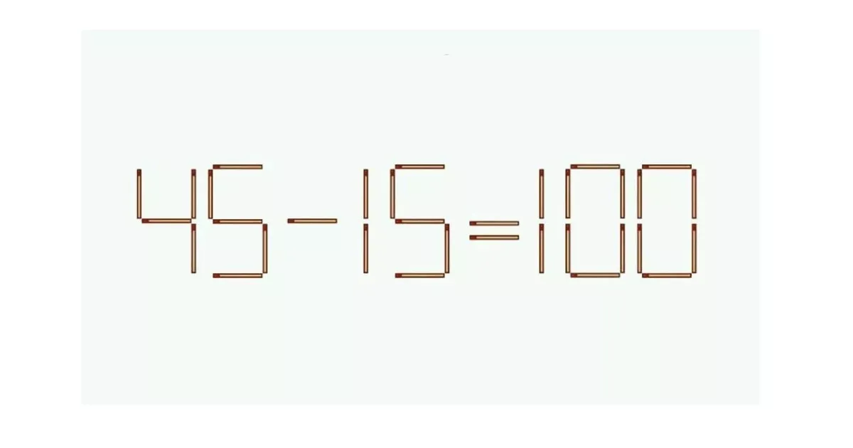 Переставьте одну спичку и решите головоломку за 30 секунд для тренировки ума