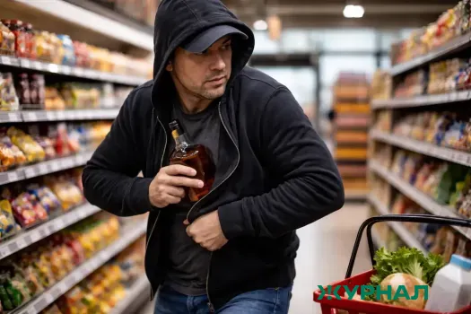 В Набережных Челнах 22-летний парень украл алкоголь из гипермаркета