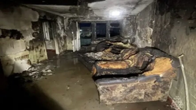 В Менделеевске во время пожара пострадал 73-летний мужчина