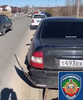 Столкновение мотоцикла и автомобиля в Салмачах: пострадавший госпитализирован