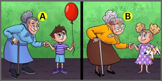 Найдите фальшивую бабушку за 5 секунд: развивайте логическое мышление с увлекательной головоломкой