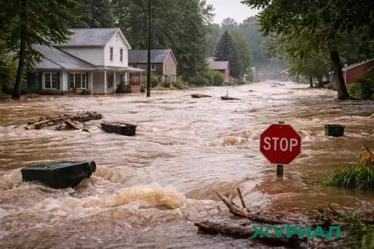 В Кукморском районе Татарстане из-за подъема воды затопило 10 участков