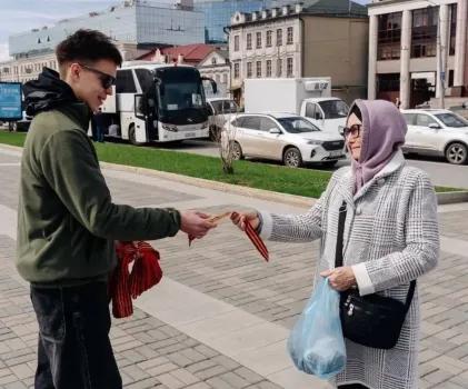 В Татарстане стартовала акция &laquo;Георгиевская лента&raquo; с раздачей 250 тысяч лент