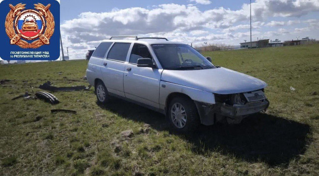 В Набережных Челнах водитель легковушки попал в больницу после аварии на улице Машиностроительной