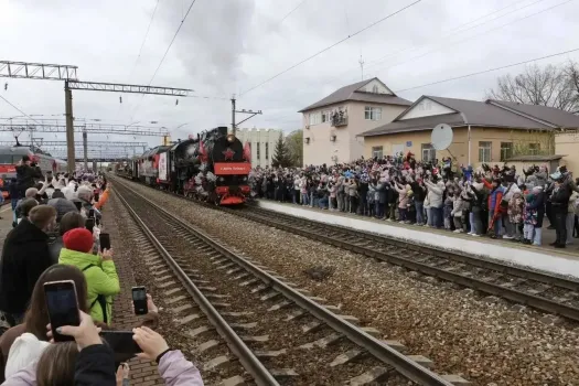 Паровоз Победы прибыл в Набережные Челны