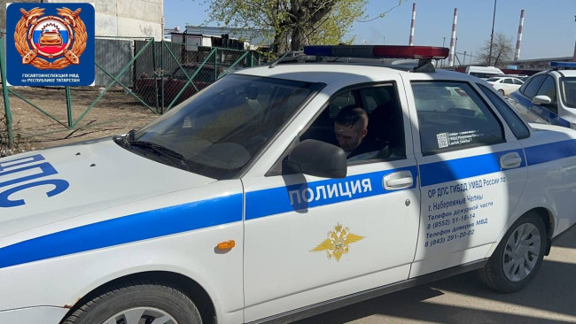 В Набережных Челнах водитель КАМАЗа оштрафован за нарушение правил перевозки груза