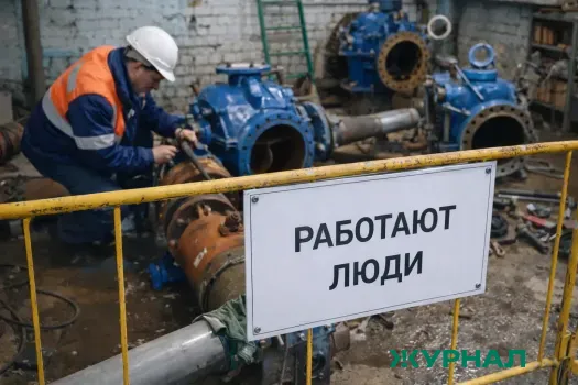 Прорыв канализации затопил проезжую часть на улице Четаева в Казани